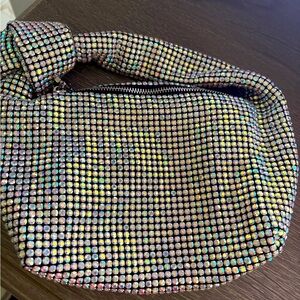 Elegant Multicolor crystal Women's small Bag